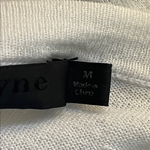 Jenni Kayne White Hemp Blend Sheer Tee Shirt Medium - Picture 5 of 6